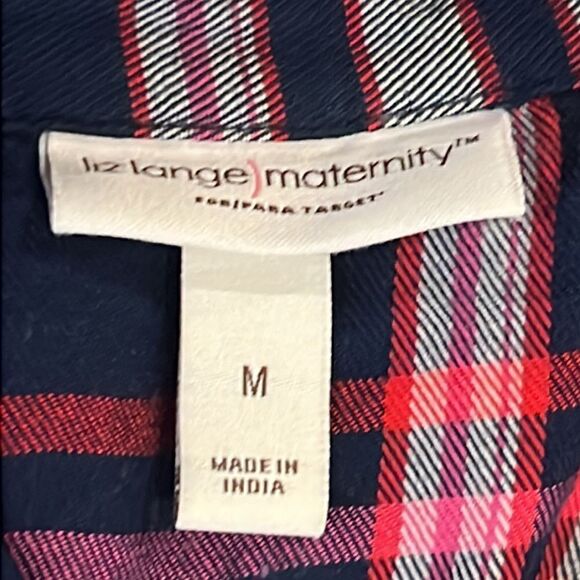 Liz Lange Plaid Tunic with Tie - Size Medium - Picture 8 of 9